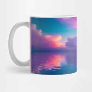 neon seascape Mug